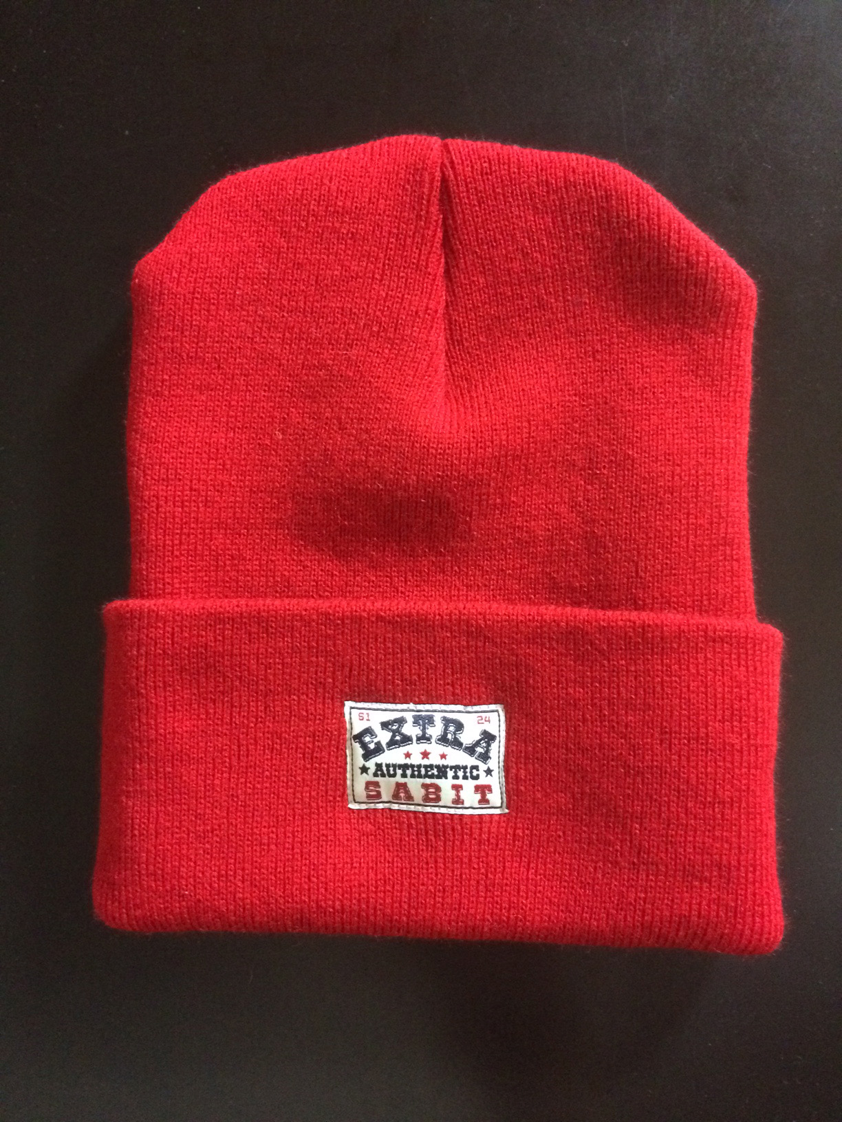 “EXTRA AUTHENTIC RED” BEANIE